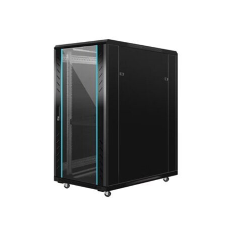 22U Network Cabinet 1000mm Depth Black 2