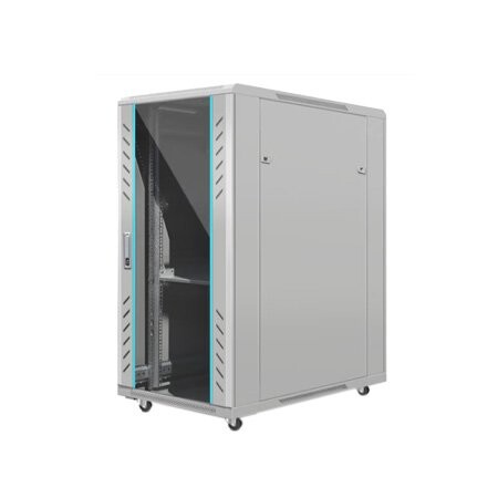 22U Network Cabinet Gray 600 Width 600 Depth