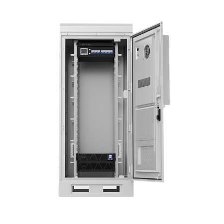 38U Outdoor Cabinet Sandwich Structure Air Conditioner IP55 Fully Open
