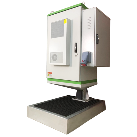 Instalpower telecom outdoor cabinet side view