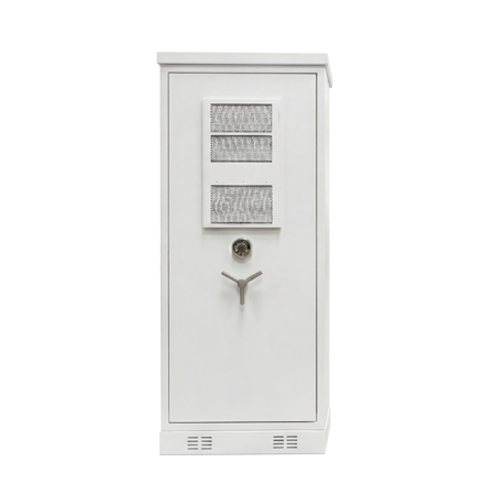 Sitevault series anti theft outdoor cabinet front view ac electronic lock